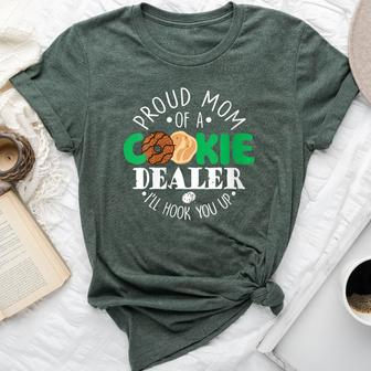 Proud Mom Of A Cookie Dealer Girl Troop Leader Scout Dealer Bella Canvas T-shirt - Monsterry UK