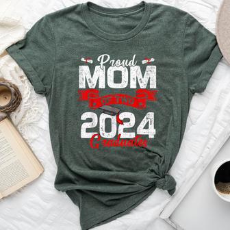 Proud Mom Of Two Class Of 2024 Graduates Twins Graduation Bella Canvas T-shirt - Seseable