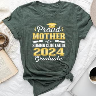 Proud Mother 2024 Summa Cum Laude Graduate Class 2024 Grad Bella Canvas T-shirt - Seseable