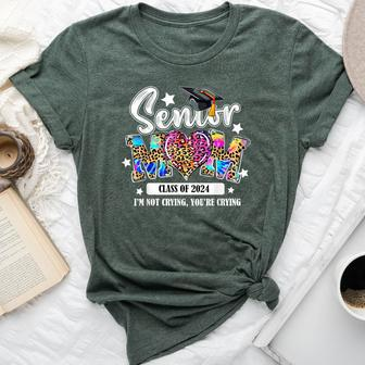Proud Senior Mom Class Of 2024 I'm Not Crying You're Crying Bella Canvas T-shirt - Monsterry