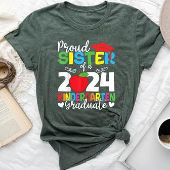 Proud Sister Of A 2024 Kindergarten Graduate Graduation Bella Canvas T-shirt - Seseable