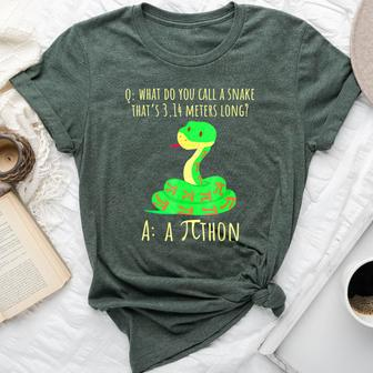 Python Pithon Pi Symbol Math Teacher Pi Day Bella Canvas T-shirt - Monsterry CA
