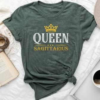 Queen Sagittarius Zodiac Birthday For Dad Grandpa Bella Canvas T-shirt - Monsterry