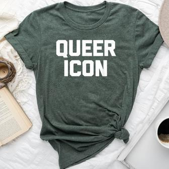 Queer Icon Saying Sarcastic Novelty Humor Cool Bella Canvas T-shirt - Monsterry AU