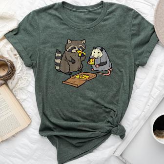 Raccoon Opossum Eating Pizza Street Cats Kid Bella Canvas T-shirt - Thegiftio UK