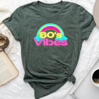 Rainbow Vintage 80'S Style Colorful Retro Bella Canvas T-shirt - Monsterry UK