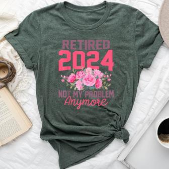 Retired 2024 Not My Problem Retirement For 2024 Bella Canvas T-shirt - Thegiftio UK