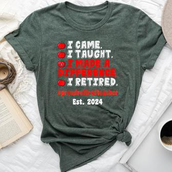 Retired Teacher Class Of 2024 Retirement School Bella Canvas T-shirt - Seseable