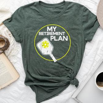 My Retirement Plan Pickleball Pickle Ball Women Bella Canvas T-shirt - Seseable