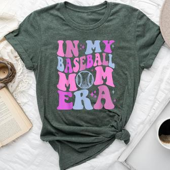 Retro In My Baseball Mom Era Game Day Baseball Lover Bella Canvas T-shirt - Seseable