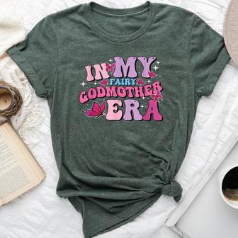 Retro Butterfly In My Fairy Godmother Era Best Godmother Bella Canvas T-shirt - Monsterry DE