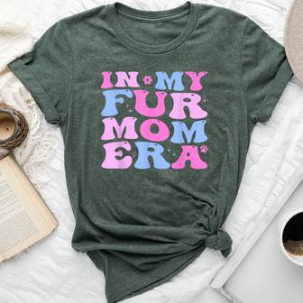 Retro In My Fur Mom Era Cat Dog Fur Mom Mother's Day Bella Canvas T-shirt | Mazezy