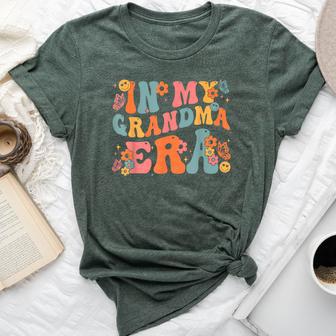 Retro Groovy In My Grandma Era Baby Announcement Bella Canvas T-shirt | Seseable UK