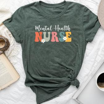 Retro Groovy Mental Health Nurse Psych Nurse For Men Bella Canvas T-shirt - Monsterry AU