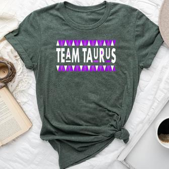 Retro Style Team Taurus Girl April Girl May Man Birthday Bella Canvas T-shirt - Monsterry