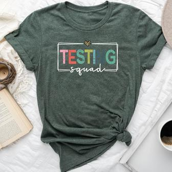 Retro Testing Squad Teacher Test Day Bella Canvas T-shirt - Thegiftio UK
