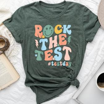 Rock The Test Test Day Teacher Student Testing Day Bella Canvas T-shirt - Monsterry