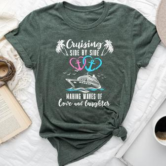 Romantic Cruising Husband Wife Ship Couple Cruise Bella Canvas T-shirt - Monsterry