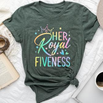 Her Royal Fiveness Birthday 5 Years Old Girl 5Th Bday Bella Canvas T-shirt - Monsterry UK