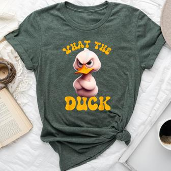 Saying What-The-Duck Duck Friends Bella Canvas T-shirt - Seseable
