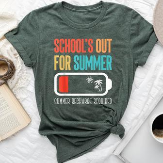 Schools Out For Summer Teacher Last Day Of School Bella Canvas T-shirt - Seseable
