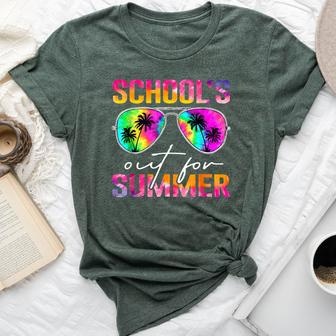 Schools Out For Summer Tie Dye Last Day Of School Teacher Bella Canvas T-shirt - Seseable