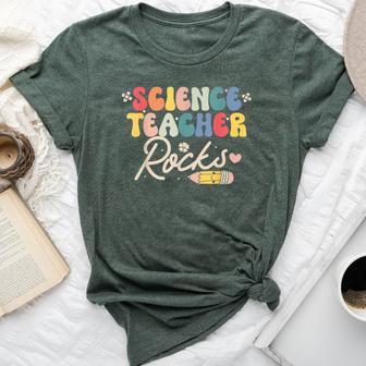 Science Teacher Rocks Back To School Women Bella Canvas T-shirt - Monsterry UK