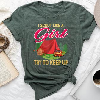 I Scout Like A Girl Try To Keep Up Scout Survival Bella Canvas T-shirt - Monsterry AU