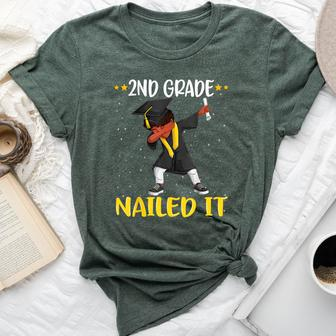 Second 2Nd Grade Nailed It Graduated Black Boy Class Of 2022 Bella Canvas T-shirt - Monsterry CA