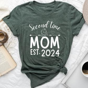 Second Time Mom Pregnancy Mother's Day Soon To Be Mom Bella Canvas T-shirt - Thegiftio UK