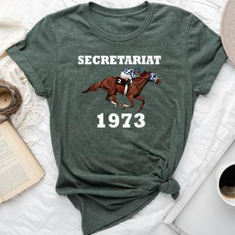 Secretariat 1973 Horse Racing Bella Canvas T-shirt | Mazezy UK