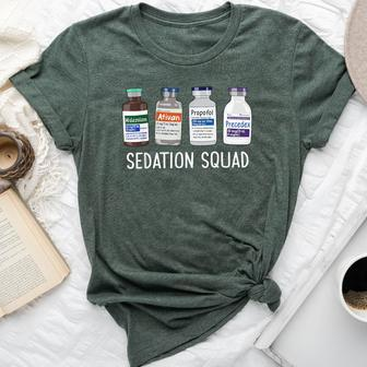 Sedation Squad Pharmacology Crna Icu Nurse Appreciation Bella Canvas T-shirt - Monsterry