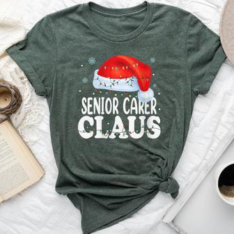 Senior Carer Santa Claus Christmas Matching Costume Bella Canvas T-shirt - Seseable