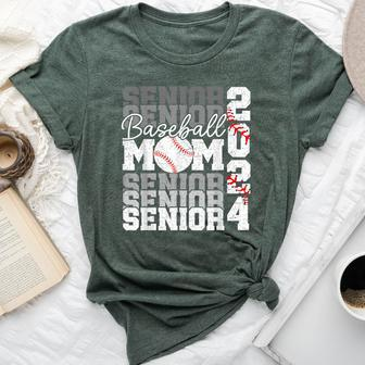 Senior Mom 2024 Baseball Class Of 2024 Graduation 2024 Bella Canvas T-shirt | Mazezy