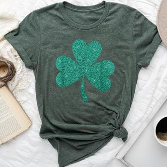 Shamrock St Patrick's Day Girls Irish Ireland Bella Canvas T-shirt - Seseable