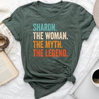 Sharon The Woman The Myth The Legend First Name Sharon Bella Canvas T-shirt - Seseable