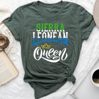 Sierra Leonean Queen Sierra Leonean Sierre Leone Flag Bella Canvas T-shirt - Monsterry AU