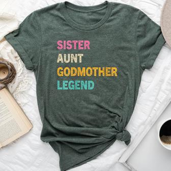 Sister Aunt Godmother Legend Auntie Godparent Vintage Bella Canvas T-shirt - Monsterry DE