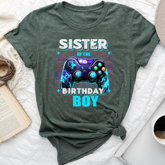 Sister Of The Birthday Boy Matching Video Game Birthday Bella Canvas T-shirt - Monsterry AU