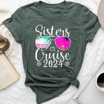 Sisters Cruise 2024 Sister Cruising Vacation Trip Bella Canvas T-shirt - Seseable
