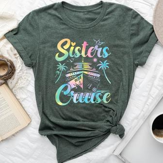 Sisters Cruise 2024 Sister Cruising Vacation Trip Tie Dye Bella Canvas T-shirt | Mazezy AU