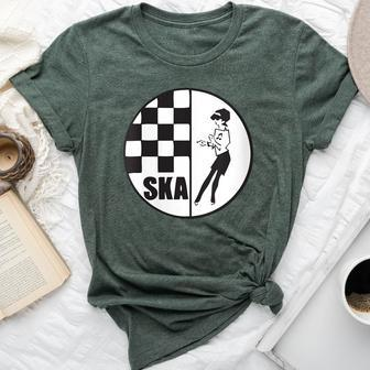 Ska Girl Ska Boy Checkered Bella Canvas T-shirt - Seseable