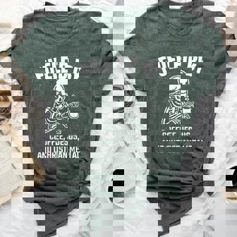 Skeleton Fueled By Coffee Jesus And Christian Metal Bella Canvas T-shirt | Mazezy