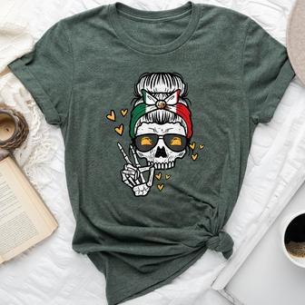Skeleton Mexico Cinco De Mayo Mexican Independence Day Bella Canvas T-shirt - Seseable