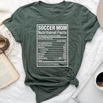 Soccer Mom Ball Mom Nutritional Facts 2021 Bella Canvas T-shirt - Monsterry UK