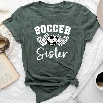 Soccer Sister Matching Family Soccer Bella Canvas T-shirt - Seseable