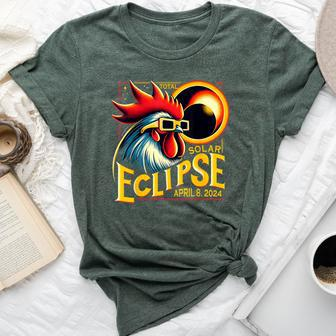 Solar Eclipse April 04 2024 Chicken Total Solar Eclipse 2024 Bella Canvas T-shirt - Monsterry AU