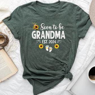 Soon To Be Grandma 2024 Mother's Day For New Grandma Bella Canvas T-shirt - Monsterry