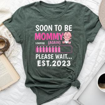 Soon To Be Mommy Again Est 2023 Baby Shower Girl Loading Bella Canvas T-shirt - Monsterry UK