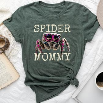 Spider Mommy Regal Jumping Spider Mom Arachnid Tarantula Bella Canvas T-shirt | Mazezy